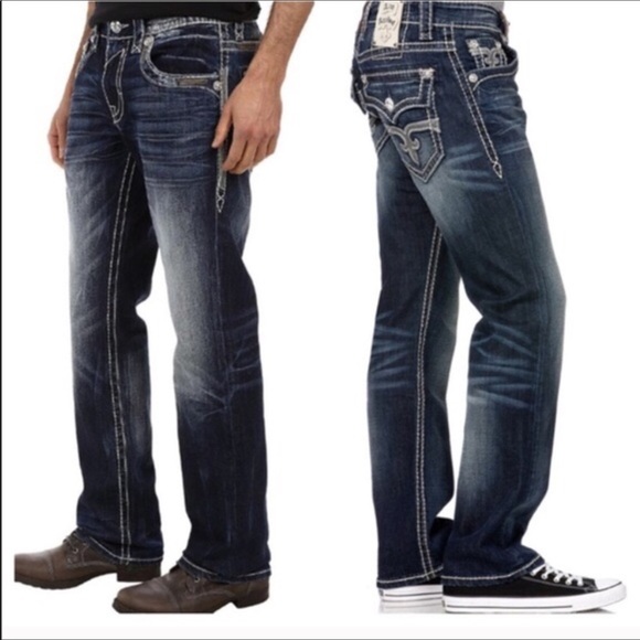 [SOLD] Rock Revival ‘Mario’ Straight 40 Dark Wash - Picture 1 of 8